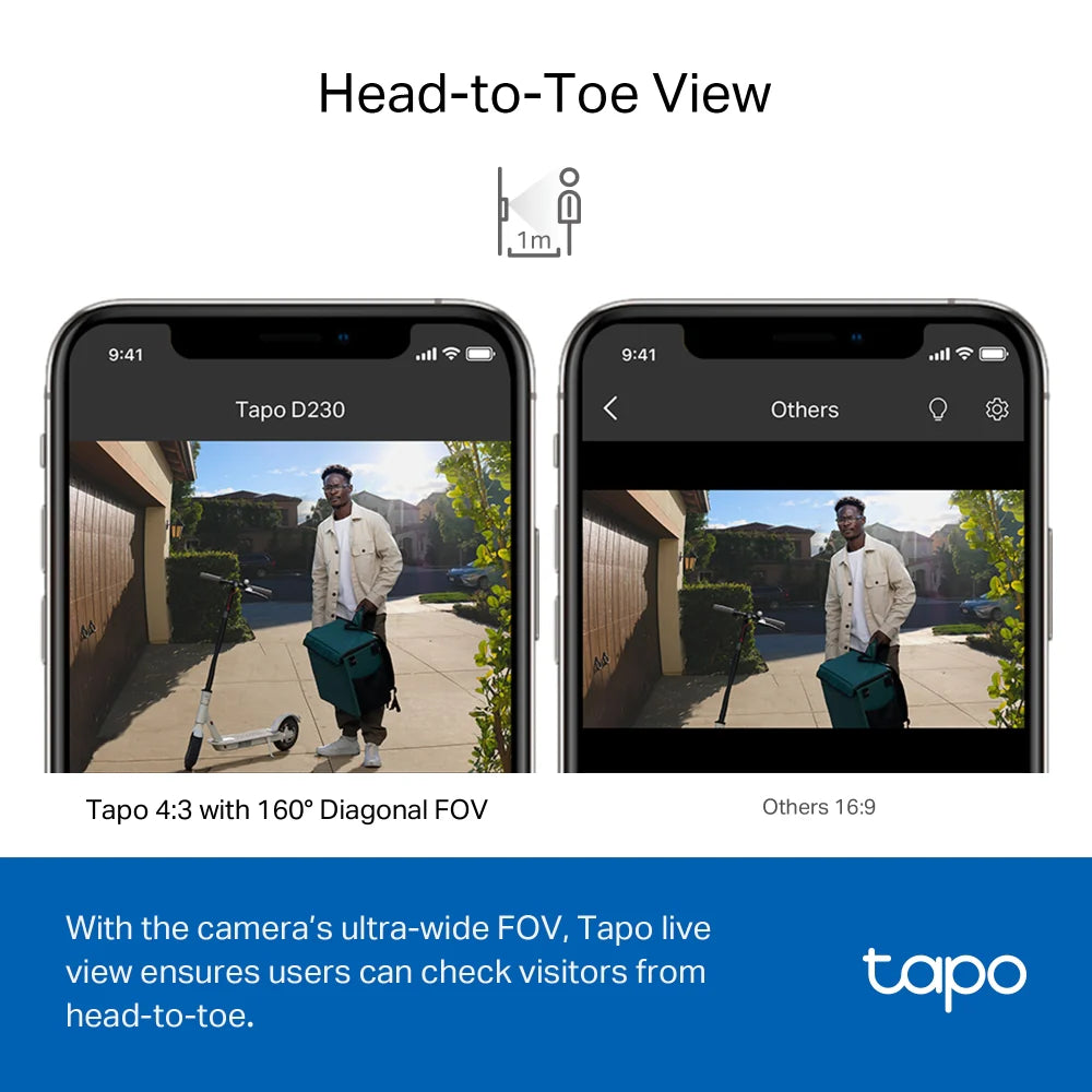 TP-Link Tapo D230S1 Smart Video Doorbell Camera Kit TP-Link Tapo D230S1 Smart Video Doorbell Camera Kit
