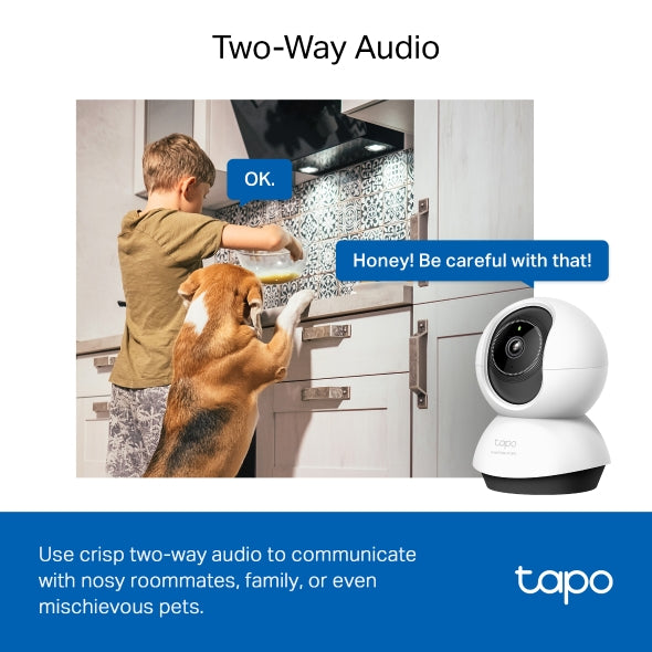 TP-Link Tapo TC72 Pan/Tilt AI Home Security Wi-Fi Camera TP-Link Tapo TC72 Pan/Tilt AI Home Security Wi-Fi Camera
