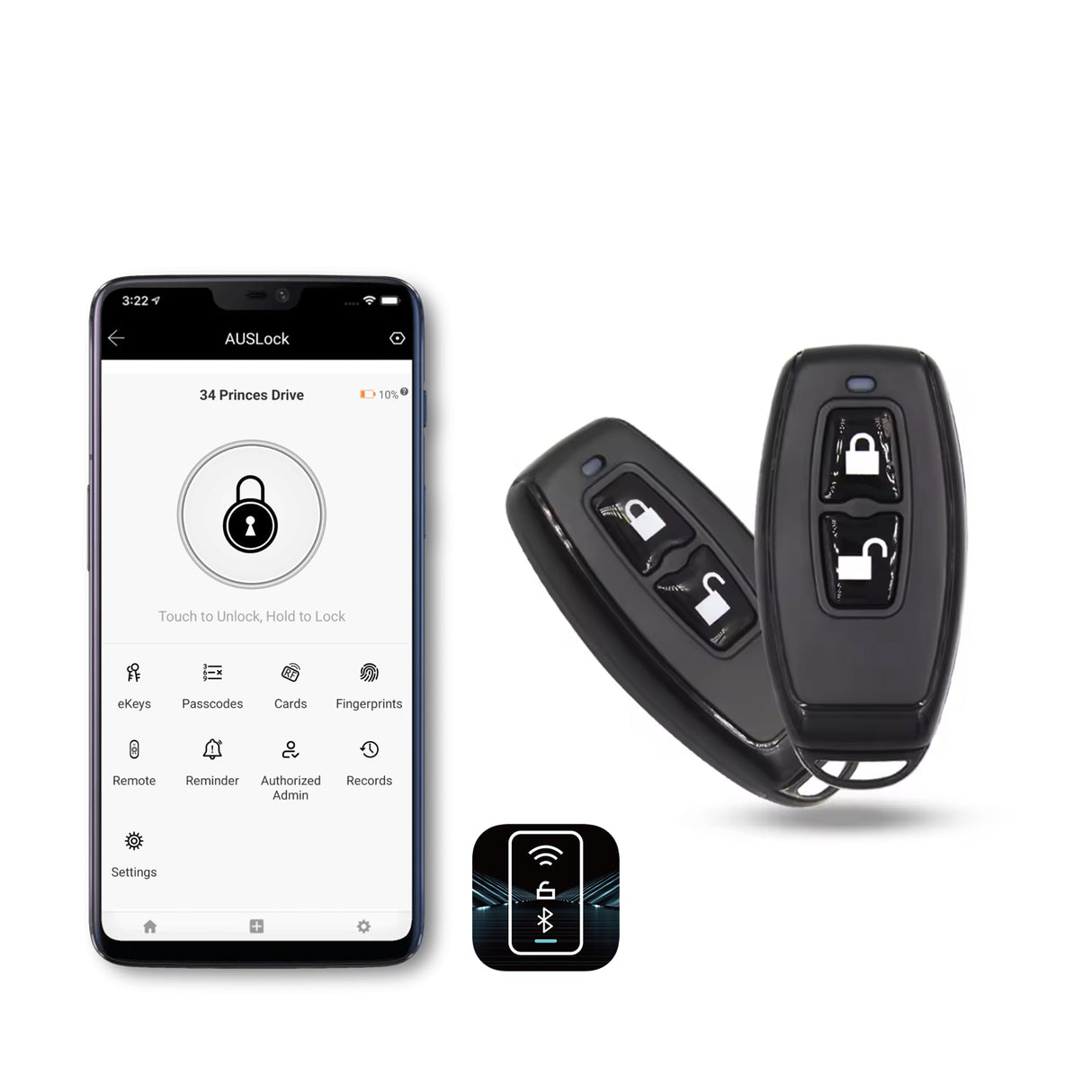 AUSLOCK Remote Key Fob for Smart Locks | Wireless Remote Access AUSLOCK Remote Key Fob for Smart Locks | Wireless Remote Access