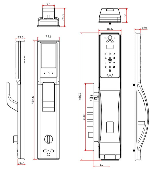 keypad door handle keypad door handle