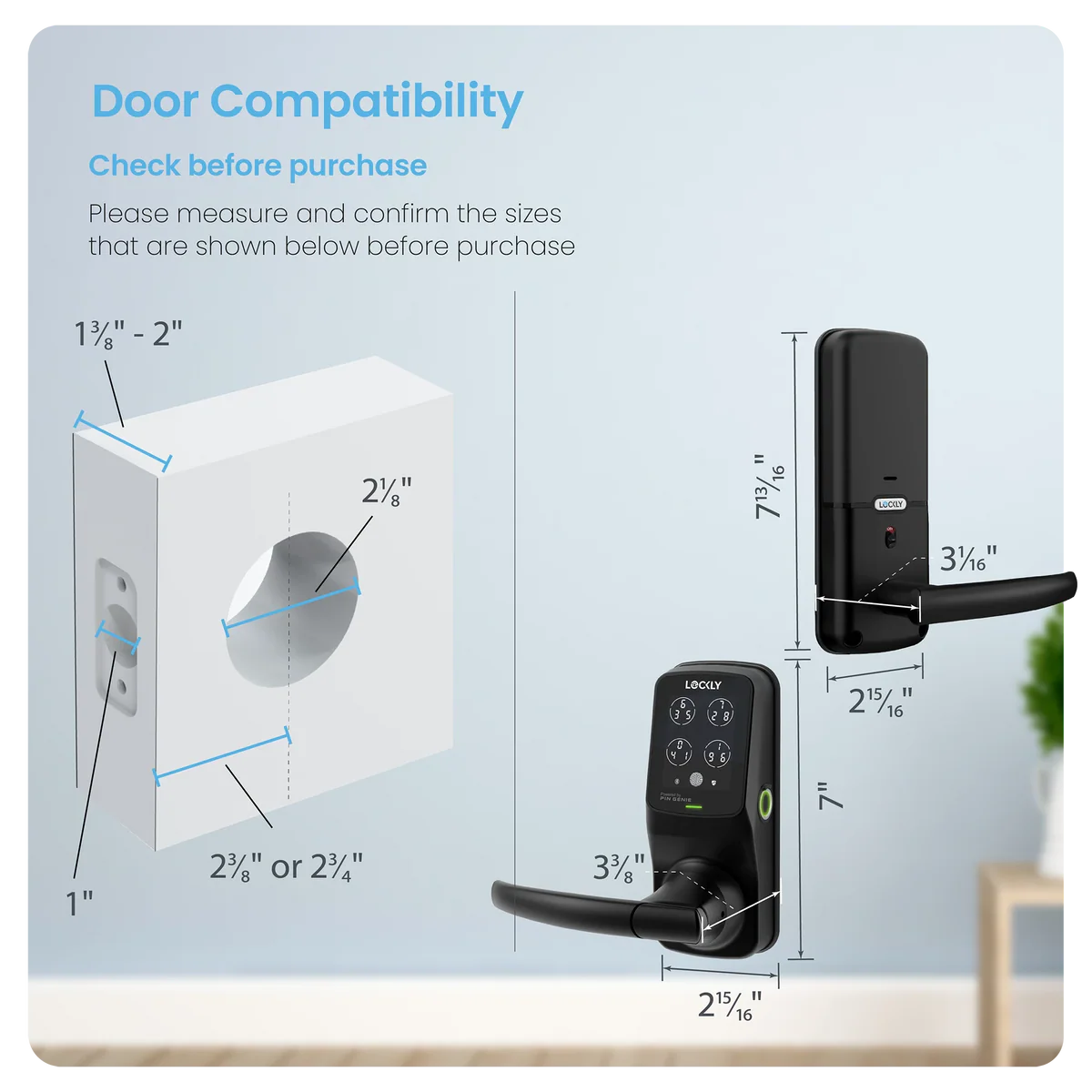 Lockly Secure Pro Smart Lock Latch Lockly Secure Pro Smart Lock Latch