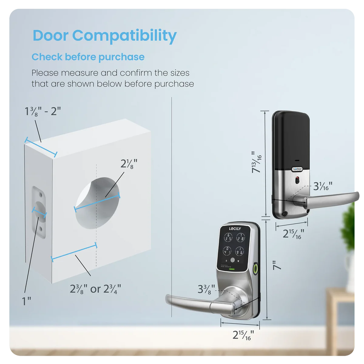 Lockly Secure Pro Smart Lock Latch Lockly Secure Pro Smart Lock Latch