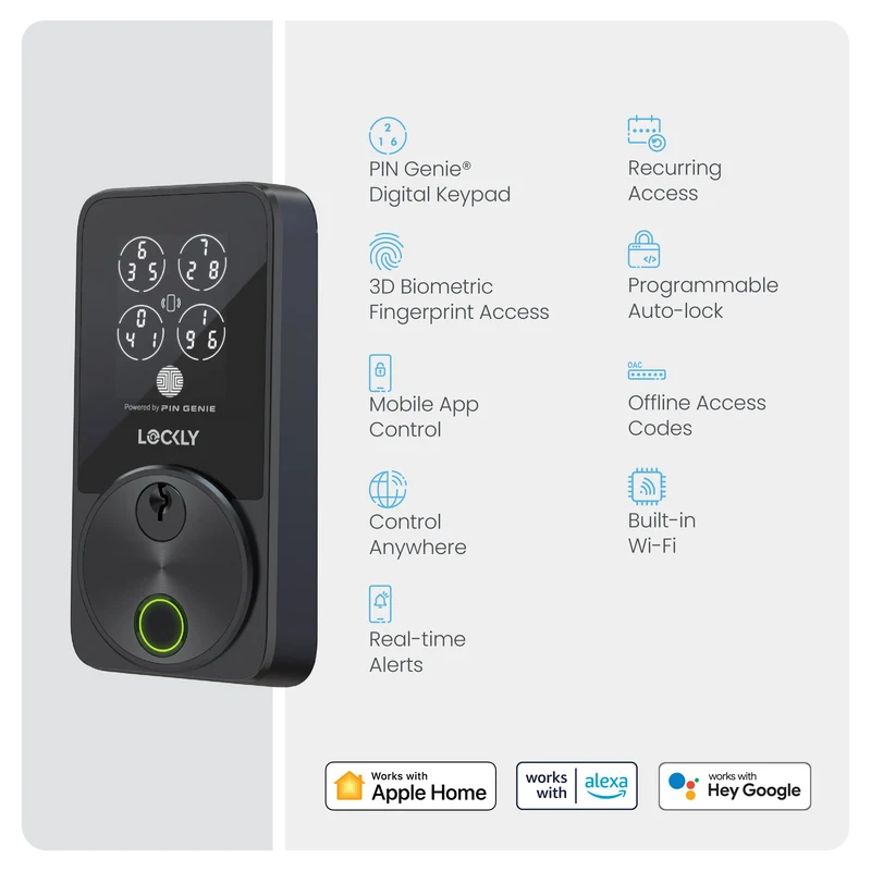 Lockly Secure Pro Zeno Series Fingerprint Smart Lock Lockly Secure Pro Zeno Series Fingerprint Smart Lock