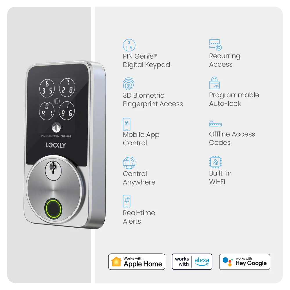 Lockly Secure Pro Zeno Series Fingerprint Smart Lock Lockly Secure Pro Zeno Series Fingerprint Smart Lock