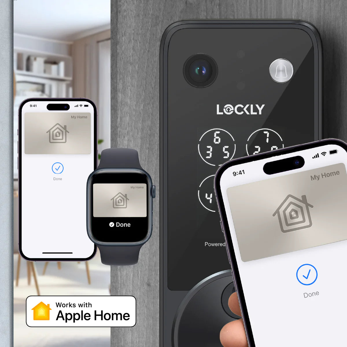 Lockly Vision Zeno Smart Lock | 2K Video Doorbell + Apple Home Key Australia Lockly Vision Zeno Smart Lock | 2K Video Doorbell + Apple Home Key Australia