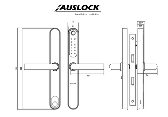 door handle with keypad door handle with keypad