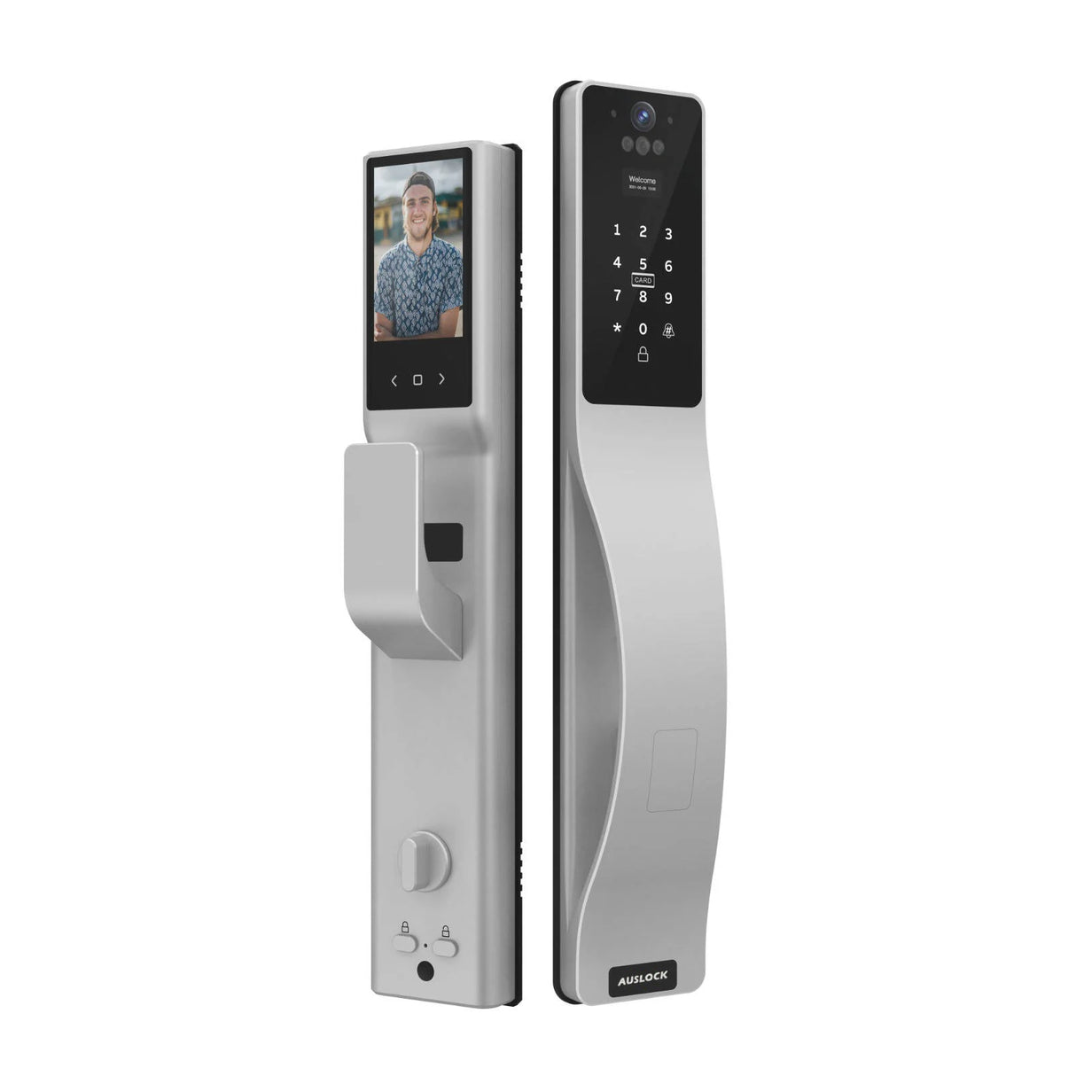 Auslock Push-Pull Lock - Face Recognition Space Alloy Edition A519 Auslock Push-Pull Lock - Face Recognition Space Alloy Edition A519