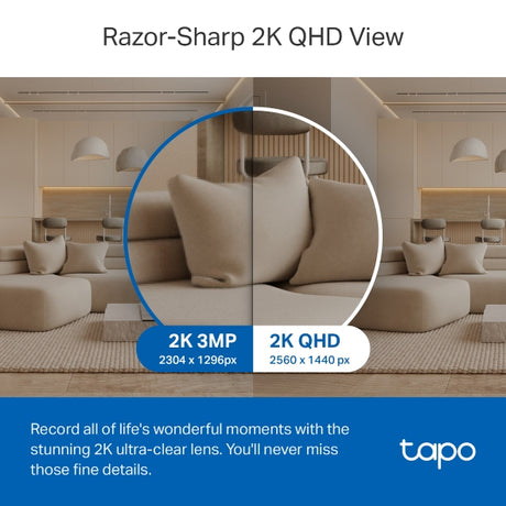 TP-Link Tapo TC72 Pan/Tilt AI Home Security Wi-Fi Camera