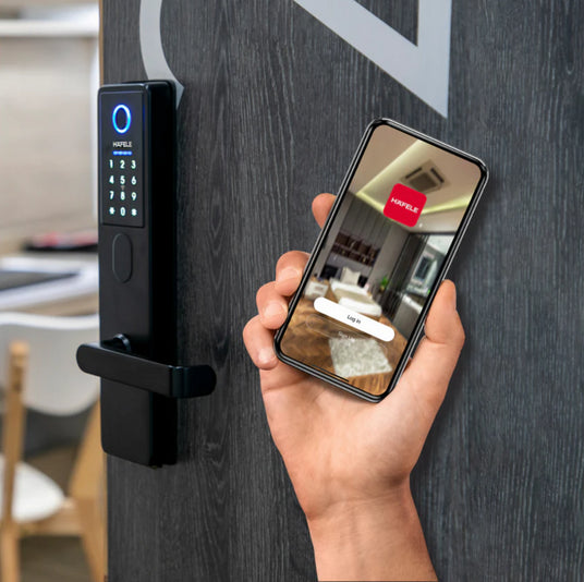 finger print door handle