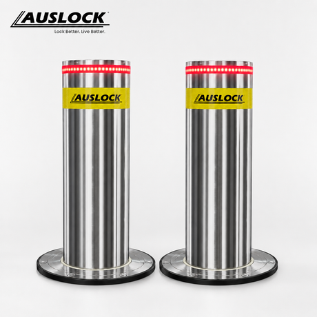 AUSLOCK Automatic Hydraulic Rising Bollards — Double Package