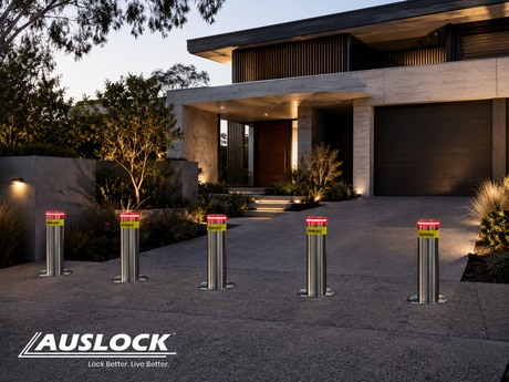 AUSLOCK Automatic Hydraulic Rising Bollards — Double Package
