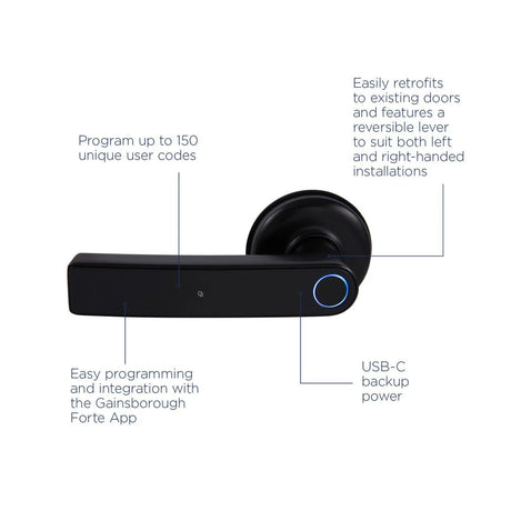 Gainsborough Mode Smart Lever Lock