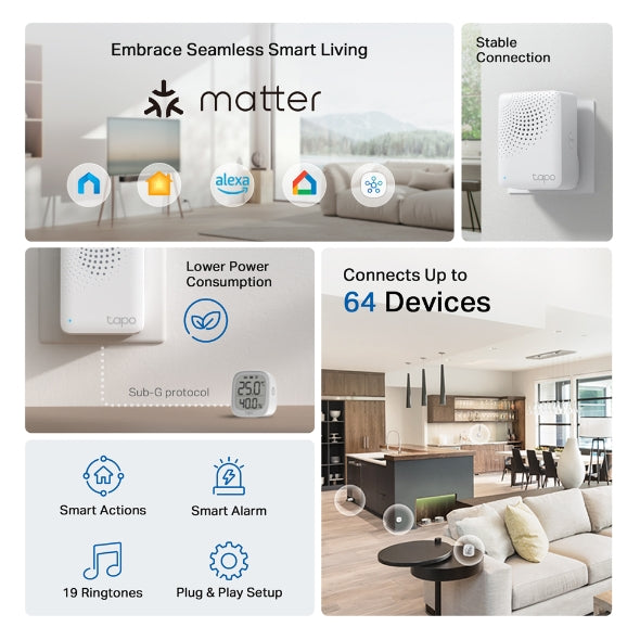 TP-Link Tapo H100 Smart IoT Hub with Chime