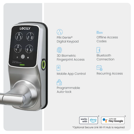 Lockly Secure Plus Smart Lock Latch