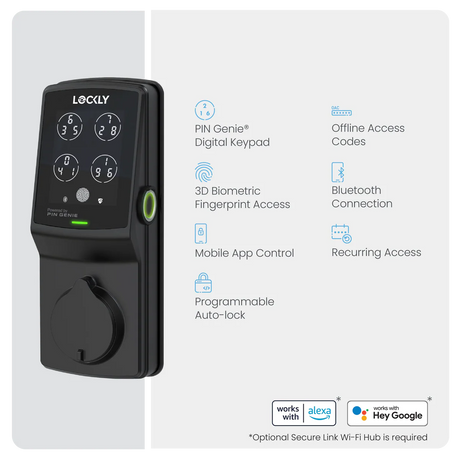 Lockly Secure Plus Smart Lock Deadbolt