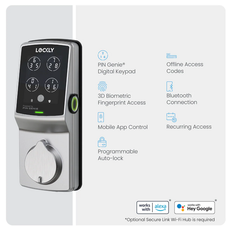 Lockly Secure Plus Smart Lock Deadbolt