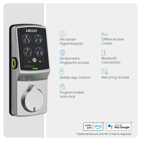 Lockly Secure Plus Smart Lock Deadbolt