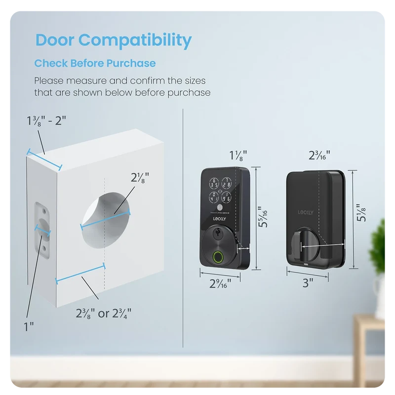 Lockly Secure Pro Zeno Series Fingerprint Smart Lock