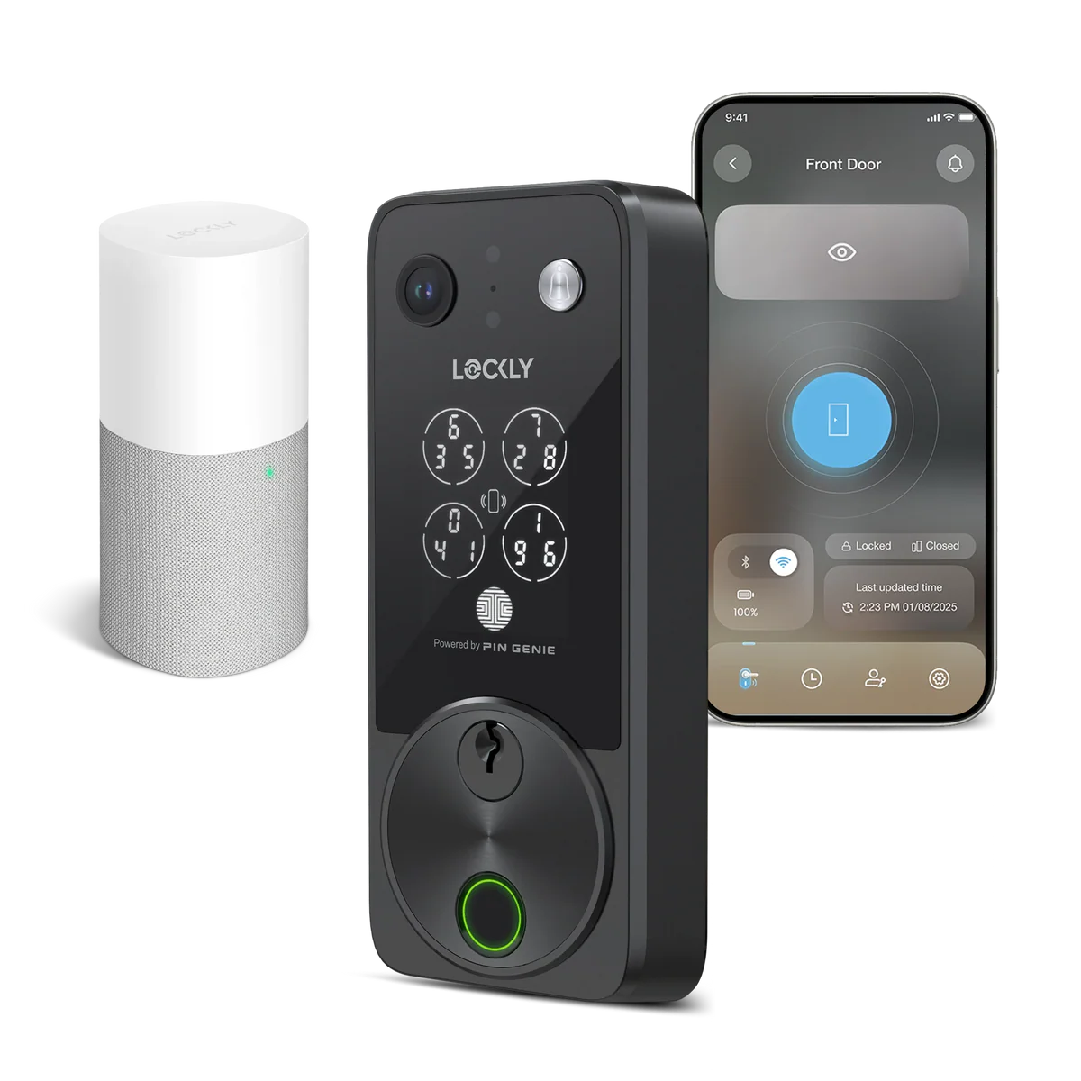 Lockly Vision Zeno Smart Lock | 2K Video Doorbell + Apple Home Key Australia