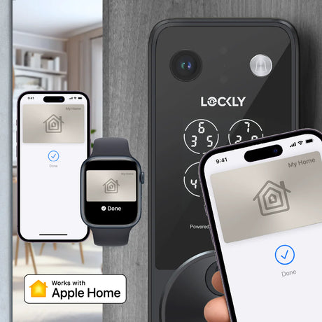 Lockly Vision Zeno Smart Lock | 2K Video Doorbell + Apple Home Key Australia