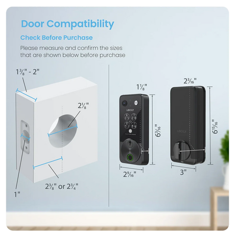 Lockly Vision Zeno Smart Lock | 2K Video Doorbell + Apple Home Key Australia