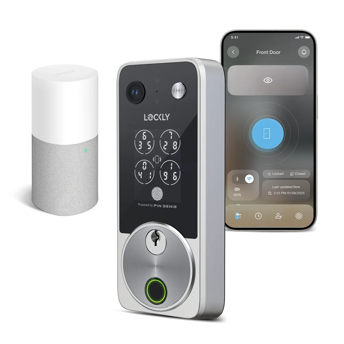 Lockly Vision Zeno Smart Lock | 2K Video Doorbell + Apple Home Key Australia