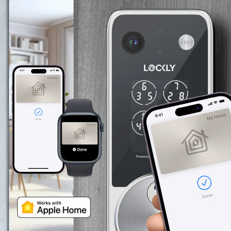 Lockly Vision Zeno Smart Lock | 2K Video Doorbell + Apple Home Key Australia