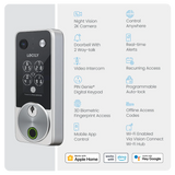 Lockly Vision Zeno Smart Lock | 2K Video Doorbell + Apple Home Key Australia