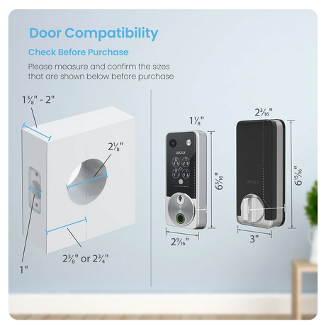 Lockly Vision Zeno Smart Lock | 2K Video Doorbell + Apple Home Key Australia