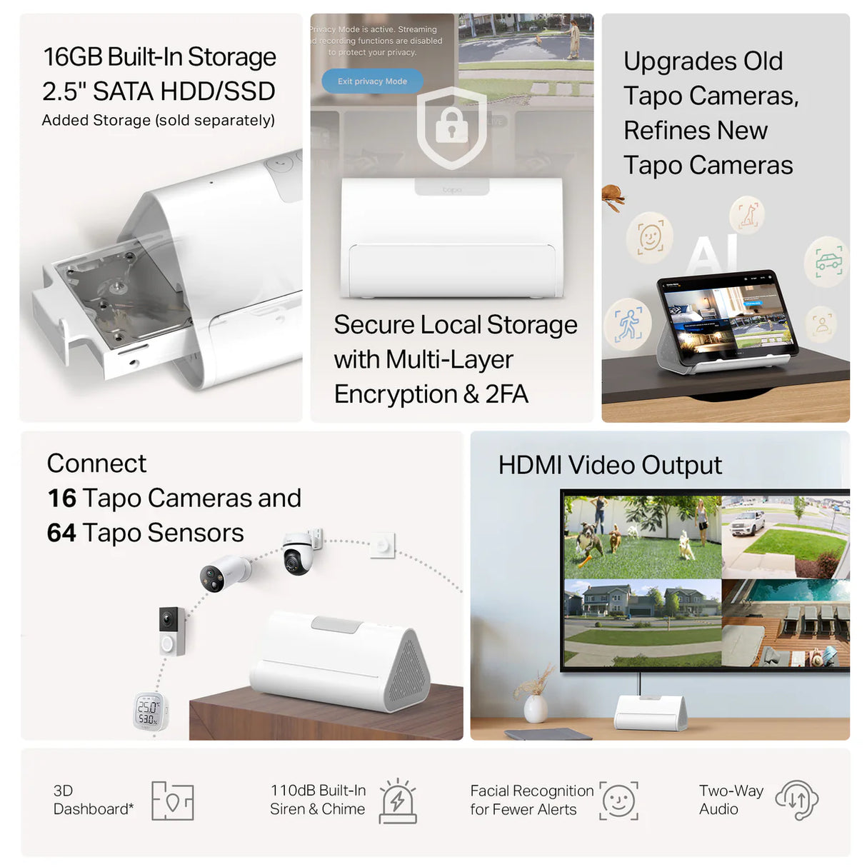 TP-Link Tapo H500 Smart HomeBase Central Hub