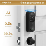 ARPHA Wi-FI Smart Door Lock 5-in-1 Fingerprint Keyless Entry Door Lock