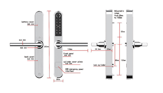 smart lock handle