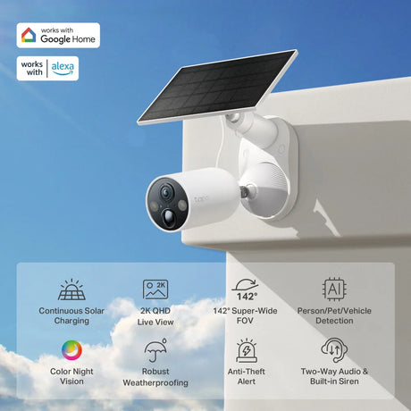 TP-Link Tapo TC85 KIT Solar-Powered Outdoor Security Camera Kit