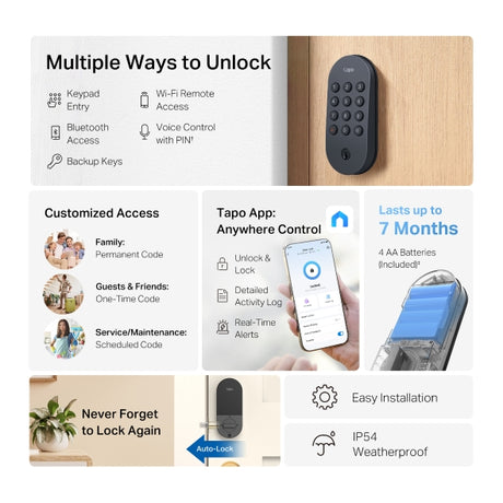 TP-Link Tapo DL100 Smart Wi-Fi Deadbolt