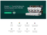 TP-Link Omada T8S4-4T 8MP 4K PoE Security Camera Kit – 4 Cameras + 4TB NVR