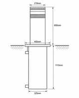 AUSLOCK Automatic Hydraulic Rising Bollards — Double Package