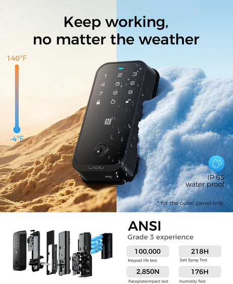 HK01W - LNDU HomeKit Smart Deadbolt WI-FI Version