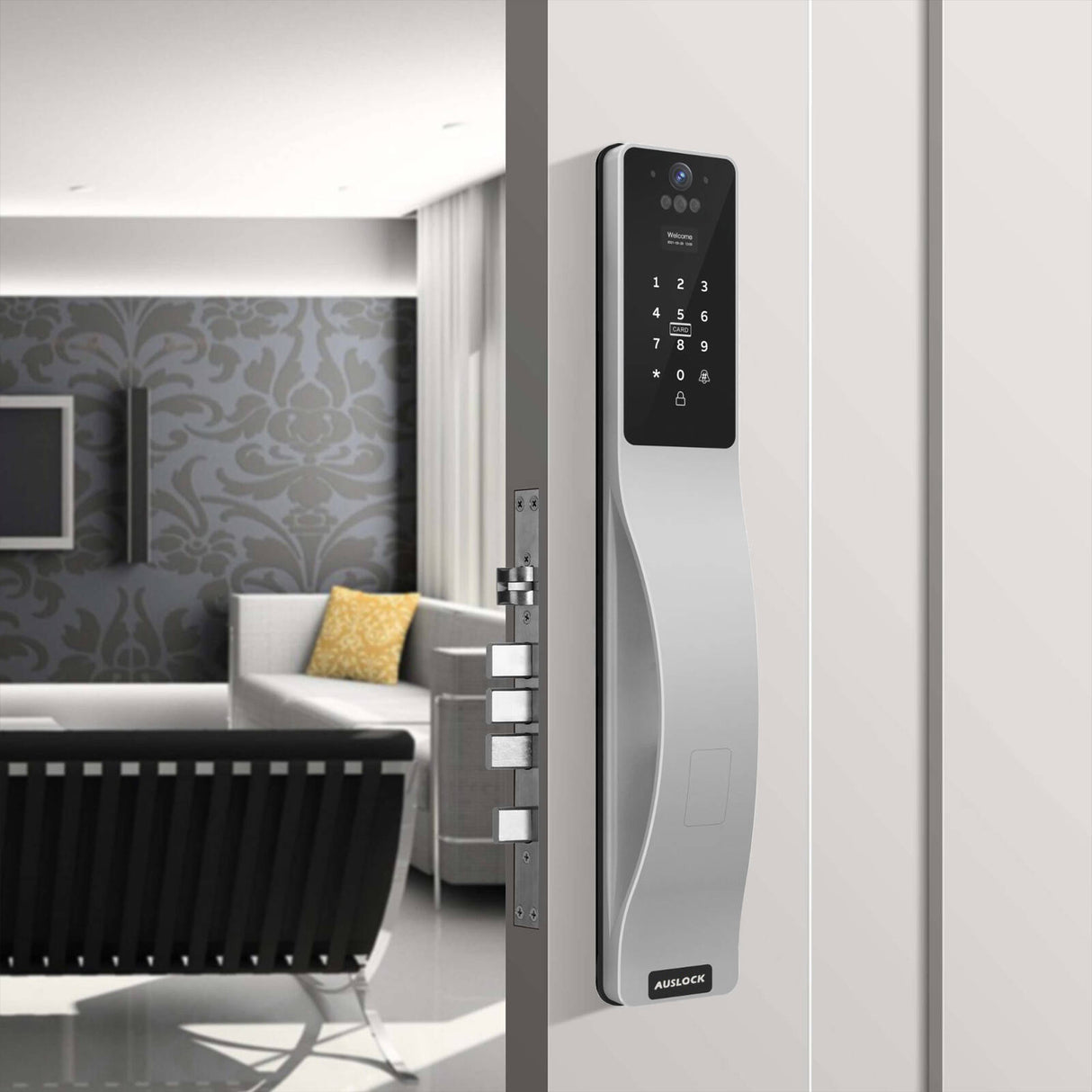 Auslock Push-Pull Lock - Face Recognition Space Alloy Edition A519